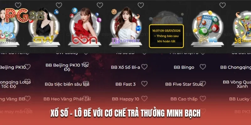 trang chủ 27 Xổ số - lô đề với cơ chế trả thưởng minh bạch